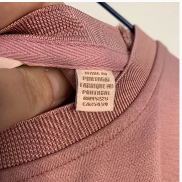 Ted Baker Jjordan Sweatshirt With Knitted Stripe Pale Pink size 2 nwot - Picture 11 of 13